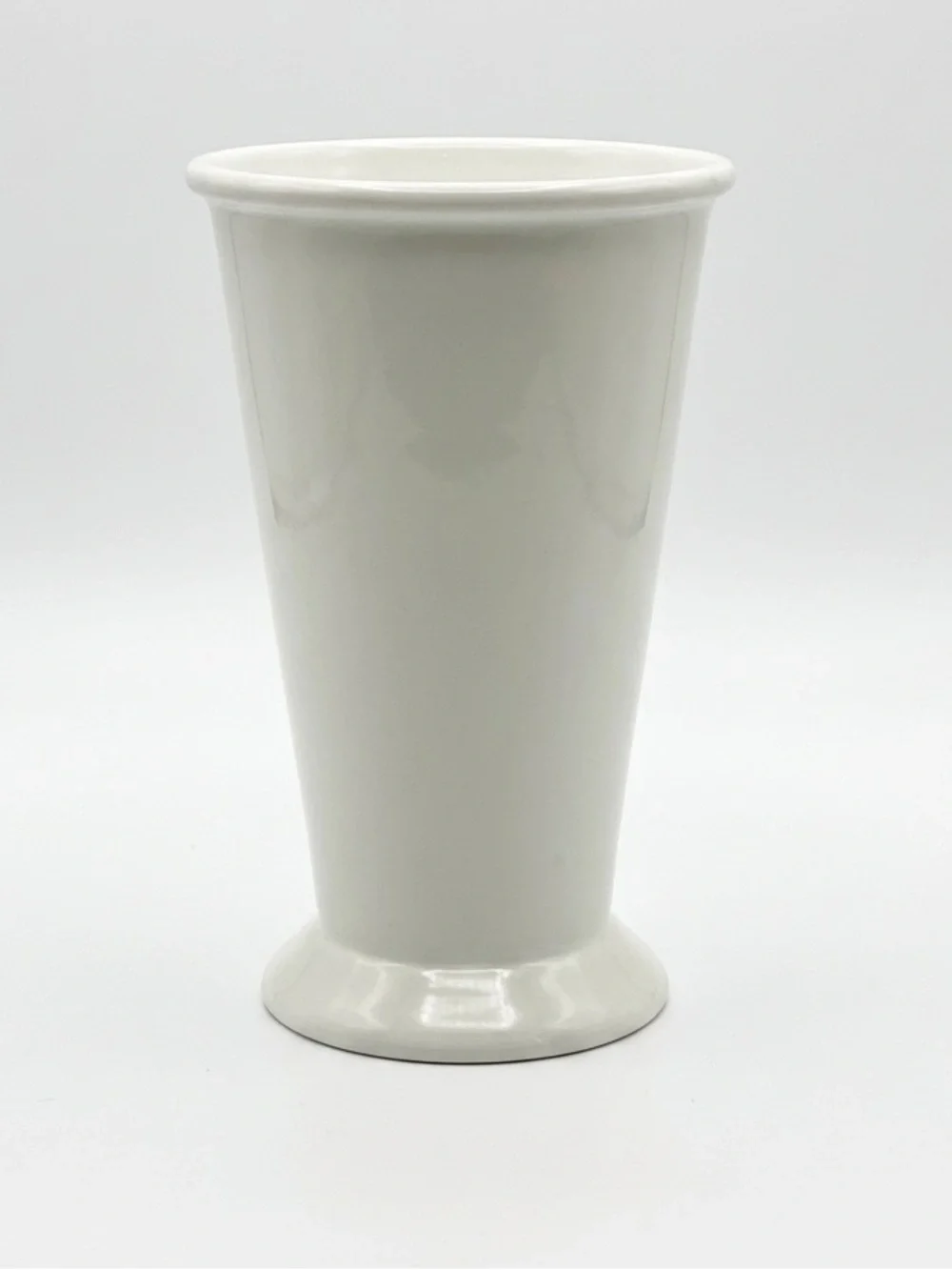 West Elm x Billy Cotton Enamel Coated Julep Vase - Minimalist White Modern Decor